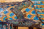 Vientiane, Laos - Wat Si Saket, detail of the decorations of the sim. 